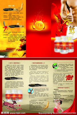 参茸三折页源文件__画册设计_广告设计_源文件图库